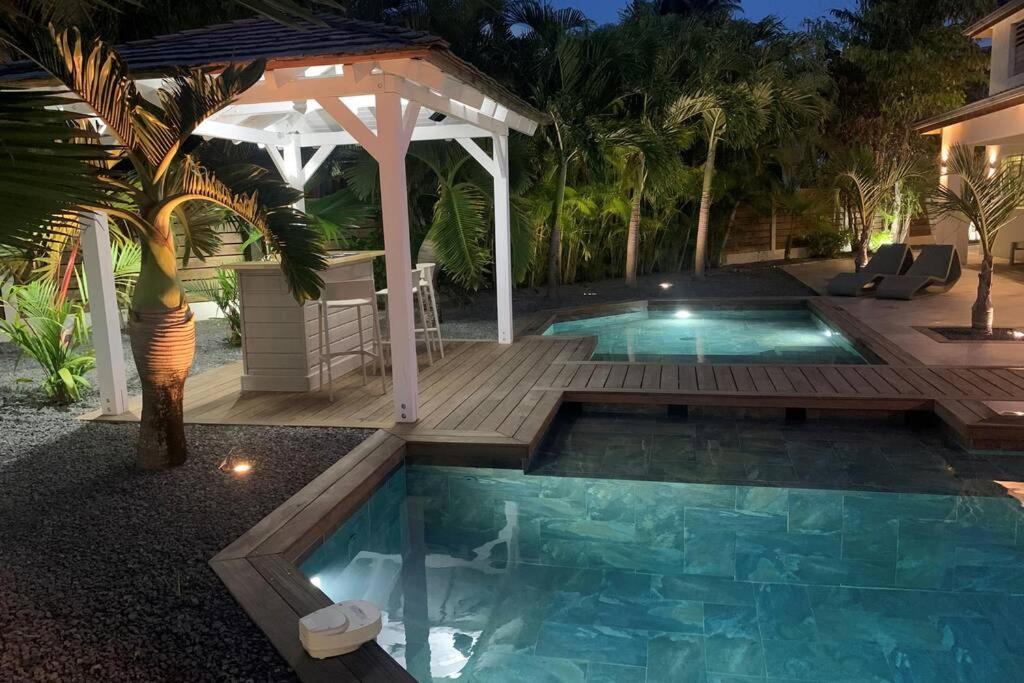 Villa Manzana : Neuve 4Ch 4Sdb 2 Piscines - Luxe Saint-Francois  Eksteriør billede
